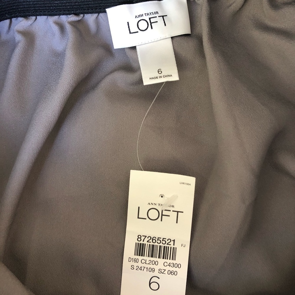 🆕 Ann Taylor Loft  Skirt A line Elastic Waist 6 - Picture 3 of 4